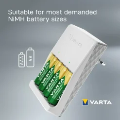Varta AA oplaadbare batterij oplader Accu Power 4 stuks