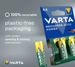 Varta AA oplaadbare batterij Accu Power 4 stuks