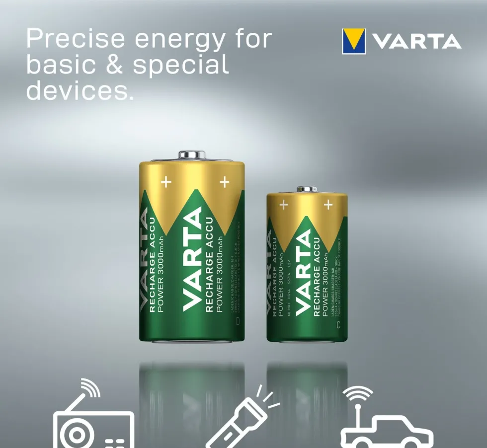 Varta C oplaadbare batterij 2 stuks