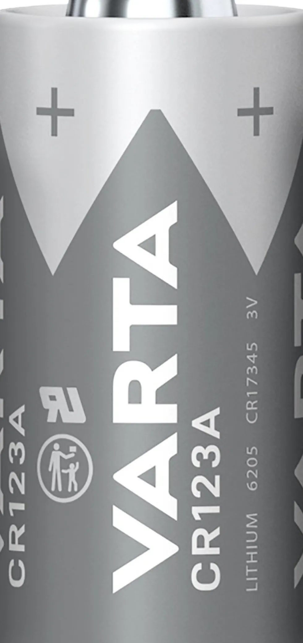 Varta CR123A knoopcel batterij Lithium Cylindrical 3V