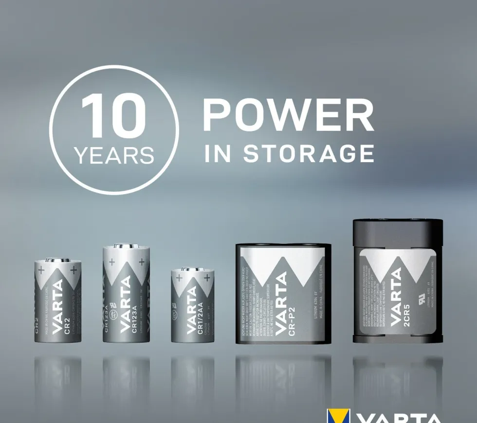 Varta CR2 knoopcel batterij Lithium Cylindrical 3V