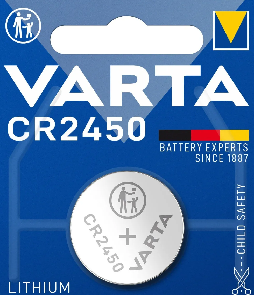 Varta CR2450 Lithium knoopcel batterij 3V
