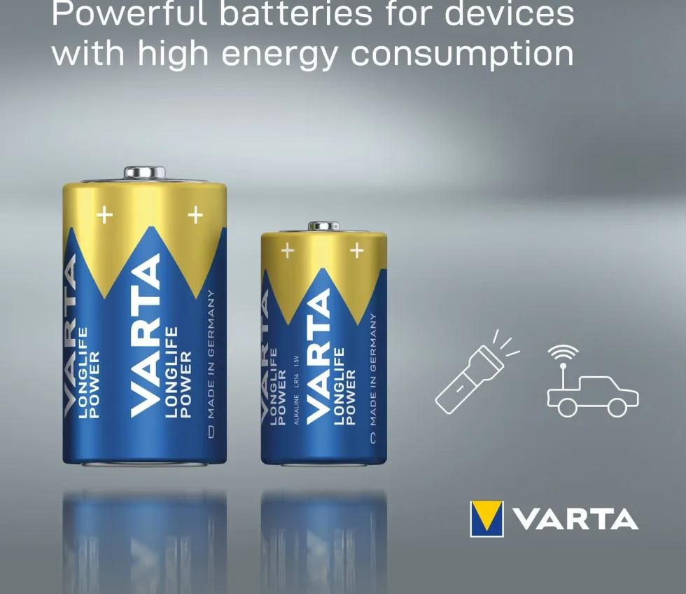 Varta D batterij Longlife Power 2 stuks