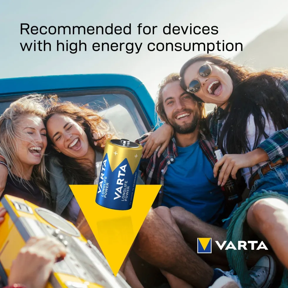 Varta D batterij Longlife Power 2 stuks