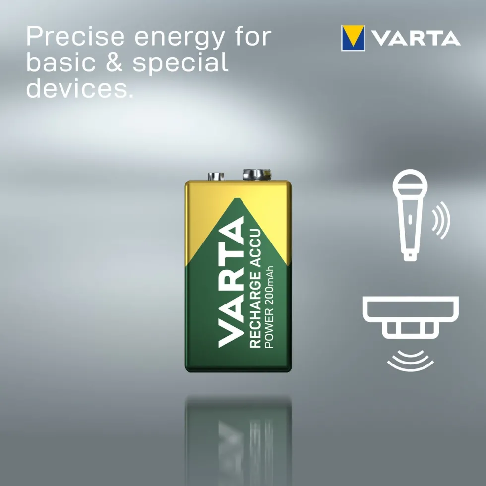 Varta oplaadbare batterij Accu Power 9V