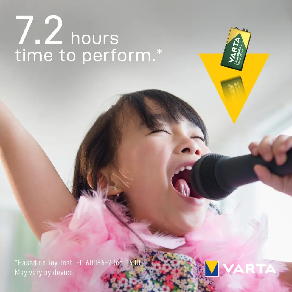 Varta oplaadbare batterij Accu Power 9V