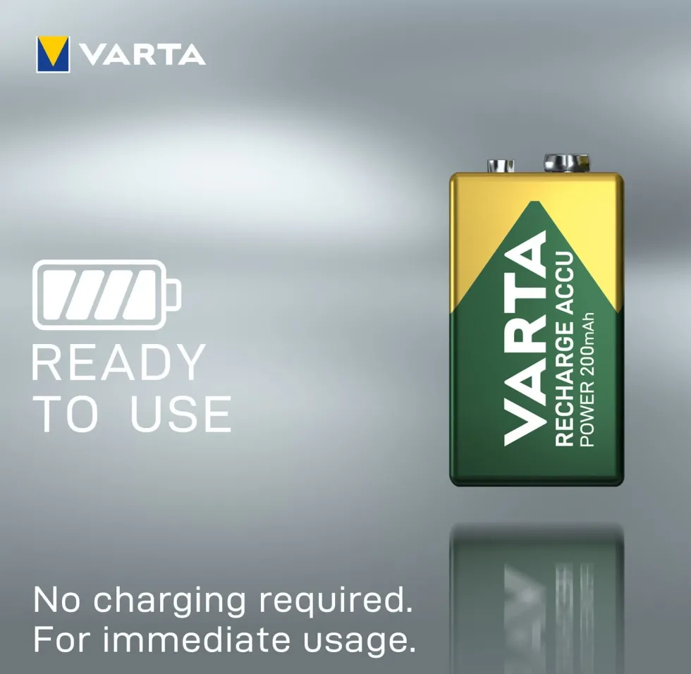 Varta oplaadbare batterij Accu Power 9V