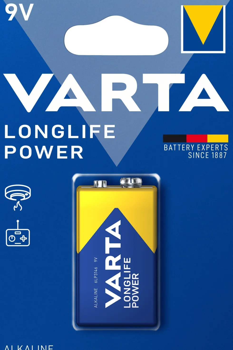 Varta 9V batterij Longlife Power