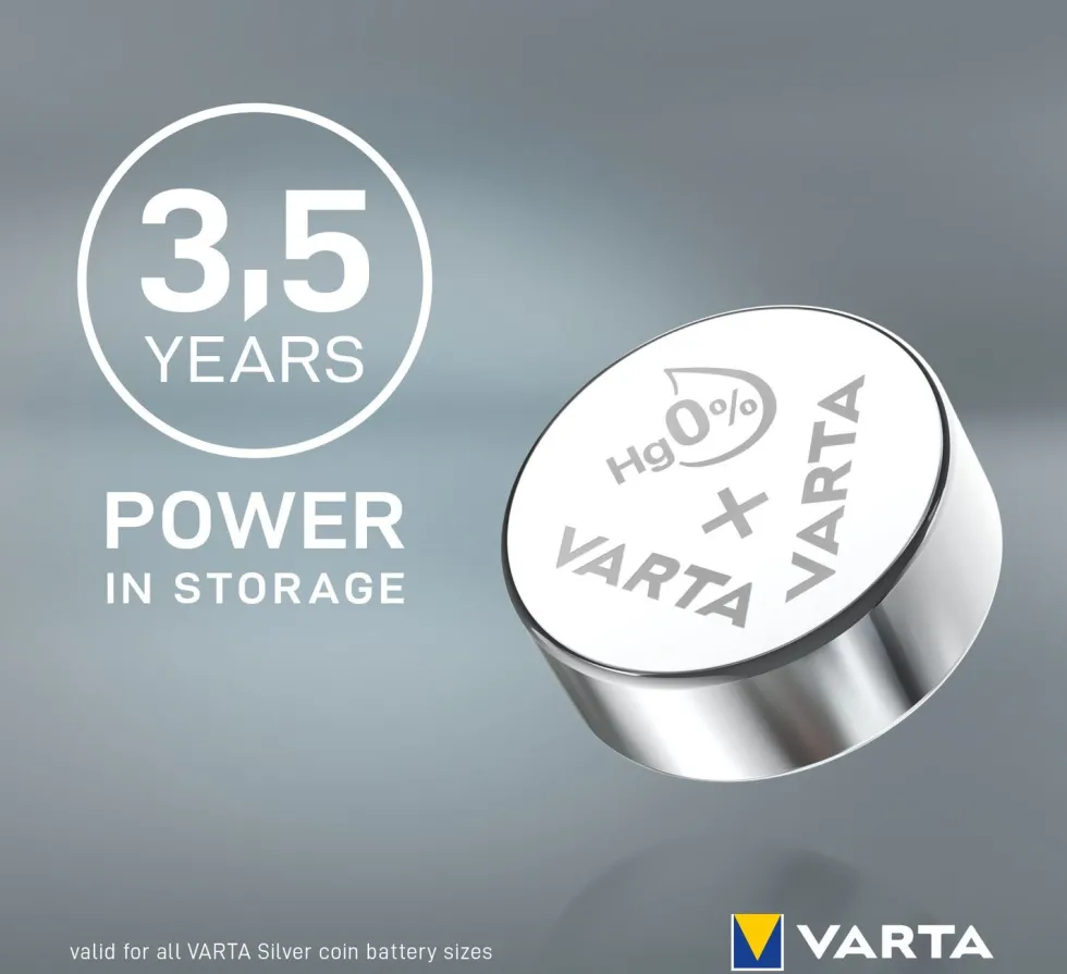 Varta V13GS knoopcel batterij Silvers coin 1,5V