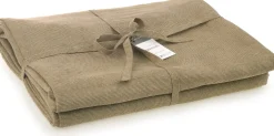 Vivant tafelkleed Cordoluxe bruin / goud 250 x 140 cm
