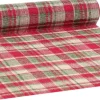 Vivant tafelloper Check rood 250 x 28 cm