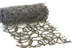 Vivant tafelloper Luxe grandi zwart 250 x 15 cm