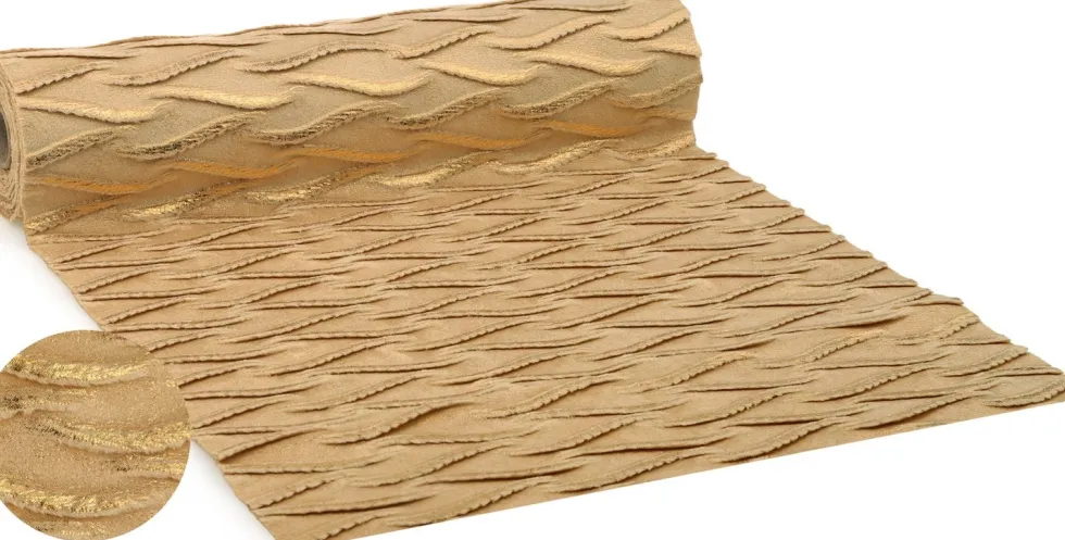 Vivant tafelloper Valuxe goud 200 x 28 cm