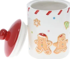 Voorraadpot Peperkoek wit D 12,5 H 18 cm