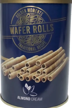 Wafelrolletjes almond 495 gr