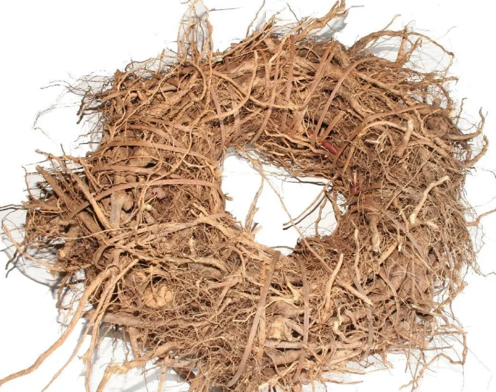 Wanddecoratie krans naturel D 40 cm
