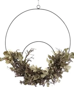 Wanddecoratie naturel D 40 cm