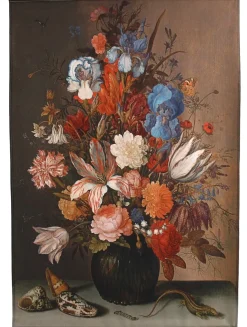 Wandkleed Bloemen multi 107 x 138 cm