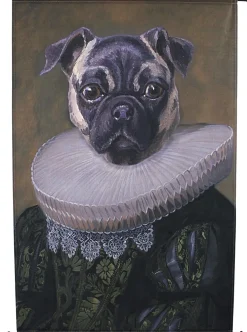 Wandkleed Hond bruin 110 x 83 cm