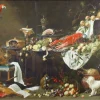 Wandkleed Tafel bruin 146 x 110 cm