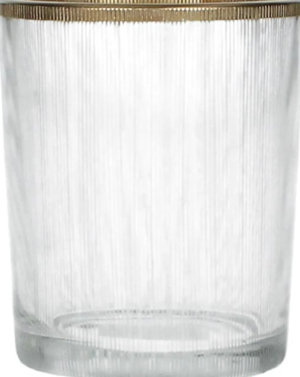 Waxinelichthouder Art transparant D 7,7 H 9,7 cm