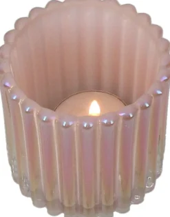 Waxinelichthouder Des roze D 7,5 H 7,5 cm