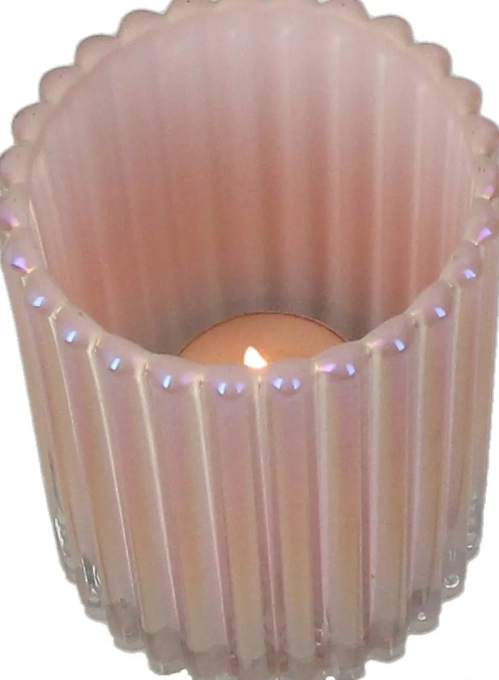 Waxinelichthouder Des roze D 9 H 9 cm