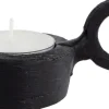 waxinelichthouder Finn zwart 5,5 x 4,5 x 9 cm