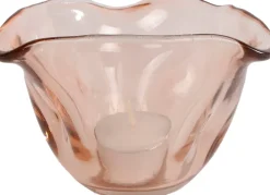 Waxinelichthouder Lola roze D 10 H 7 cm