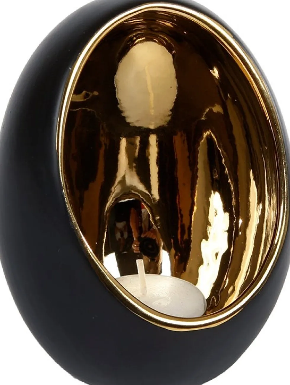 Waxinelichthouder Pim goud D 9,5 H 12,5 cm