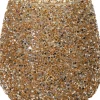 Waxinelichthouder Strass Lulu goud D 16 H 16,5 cm