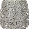 Waxinelichthouder Strass Lulu zilver D 9,5 H 9 cm