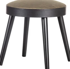 WOOOD kruk zwart D 38 H 38 cm