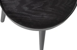 WOOOD kruk zwart D 38 H 38 cm