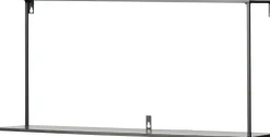 WOOOD wandplank zwart 35 x 100 x 20 cm