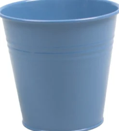 Zinc Collection bloempot Ella blauw 16 x 14 x 16 cm