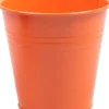 Zinc Collection bloempot Ella oranje 11 x 11 x 10 cm
