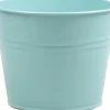 Zinc Collection bloempot Sanvi lichtblauw D 23 H 18 cm